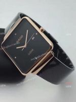 High Quality Rado Jubile Copy Watch - Black and Rose Gold Case